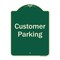 Signmission Designer Series-Customer Parking 2, Green Heavy-Gauge Aluminum, 24" x 18", G-1824-9856 A-DES-G-1824-9856 - alternate 1